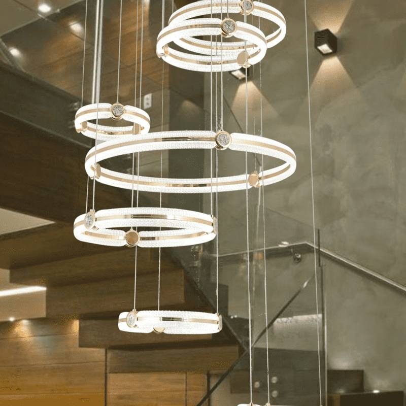 acrylic ring hanging pendant light application 6